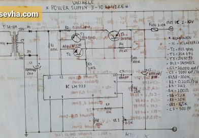 Skema Variable Power Supply 2-30 Volt 3-10 Ampere