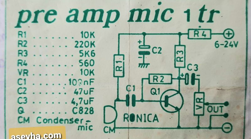 Skema Pre amp mic condenser by ronica